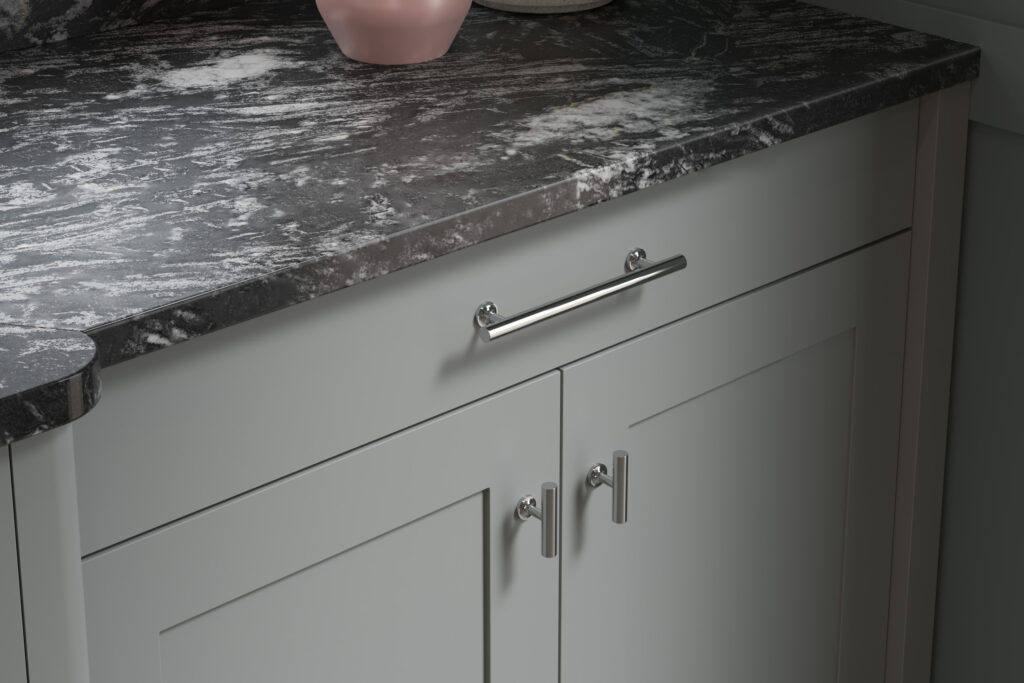 Hunton Kitchen in Dust Grey and Dove Grey,