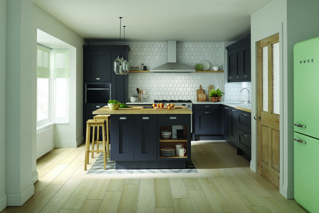 Milbourne Kitchen in Charcoal